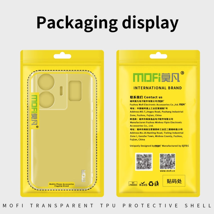 For vivo iQOO 11 Pro MOFI Ming Series Ultra-thin TPU Phone Case(Transparent) - vivo Cases by MOFI | Online Shopping South Africa | PMC TechLife
