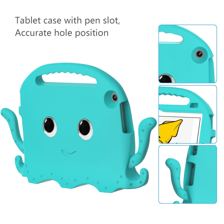 For Lenovo Tab M10 3rd Gen 10.1 TB-328 Octopus Style EVA Hybrid PC Shockproof Tablet Case with Strap(Glacial Green) - Lenovo by PMC TechLife | Online Shopping South Africa | PMC TechLife | Buy Now Pay Later Mobicred