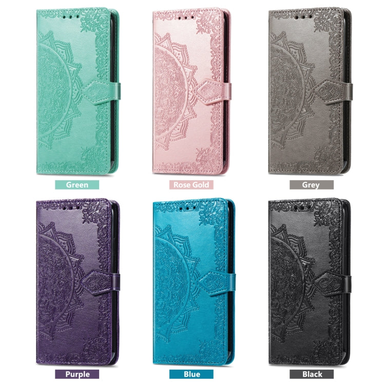 For Blackview A85 Mandala Flower Embossed Leather Phone Case(Black) - More Brand by PMC TechLife | Online Shopping South Africa | PMC TechLife | Buy Now Pay Later Mobicred