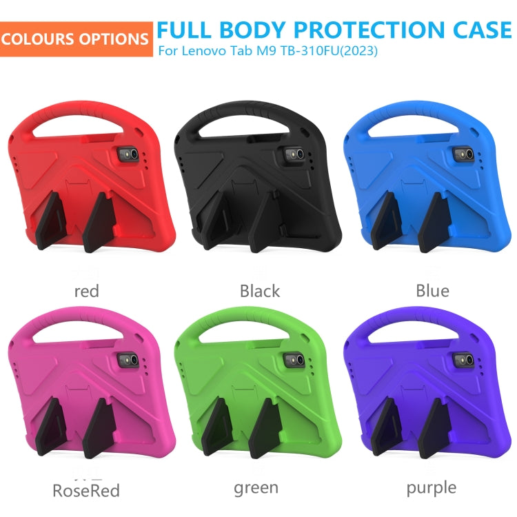For Lenovo Tab M9 TB-310FU 2023 EVA Shockproof Tablet Case with Holder(Blue) - Lenovo by PMC TechLife | Online Shopping South Africa | PMC TechLife | Buy Now Pay Later Mobicred