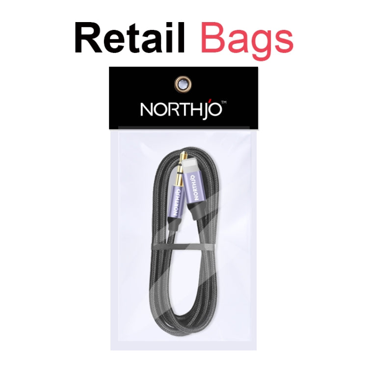 NORTHJO LTM03 8 Pin to 3.5mm Audio AUX Jack Cable, Length:0.5m - Video & Audio Cable by NORTHJO | Online Shopping South Africa | PMC TechLife