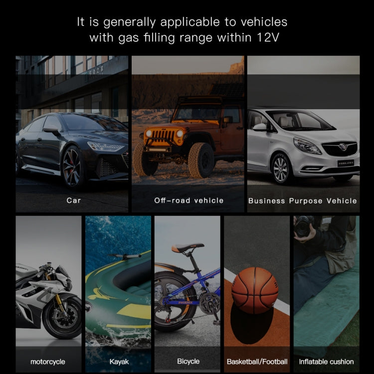 Ai8 Portable Multifunctional LCD Screen Emergency Power Supply 12V Car Start Air Pump(Black) - Inflatable Pump by PMC TechLife | Online Shopping South Africa | PMC TechLife