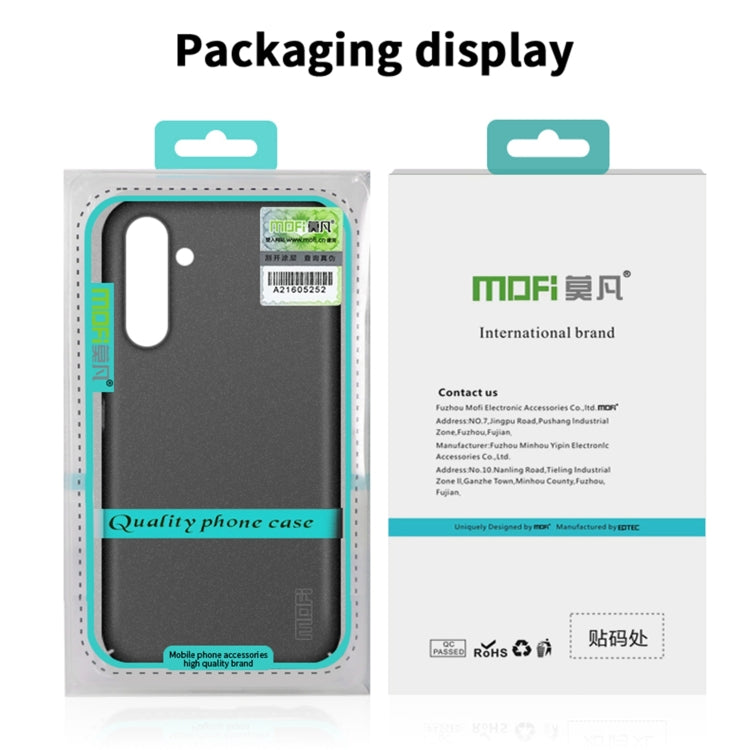 For Samsung Galaxy S24+ 5G MOFI Fandun Series Frosted PC Ultra-thin All-inclusive Phone Case(Blue) - Galaxy S24+ 5G Cases by MOFI | Online Shopping South Africa | PMC TechLife