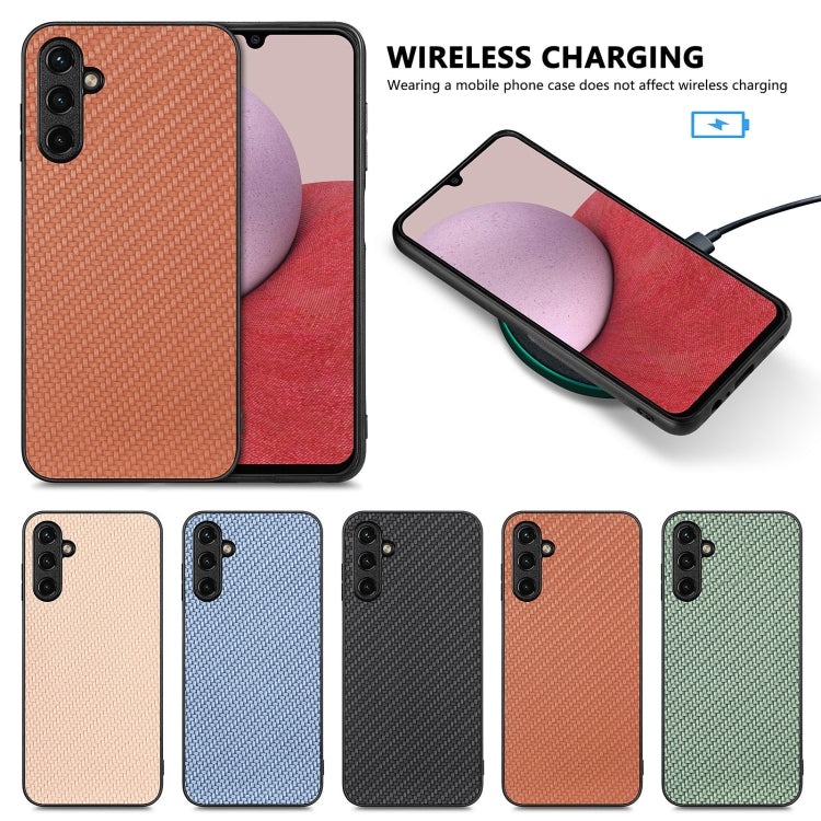 For Samsung Galaxy S25 5G Carbon Fiber Texture Leather Back Cover Phone Case(Green) - Galaxy Phone Cases by PMC Jewellery | Online Shopping South Africa | PMC Jewellery | Buy Now Pay Later Mobicred
