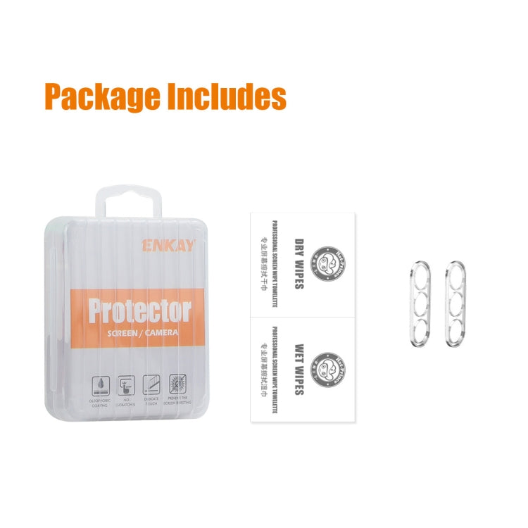 For Samsung Galaxy S24 5G 2pcs ENKAY Hat-Prince 9H Rear Camera Lens Tempered Glass Film(Transparent) - free shipping - PMC Jewellery - Order now!