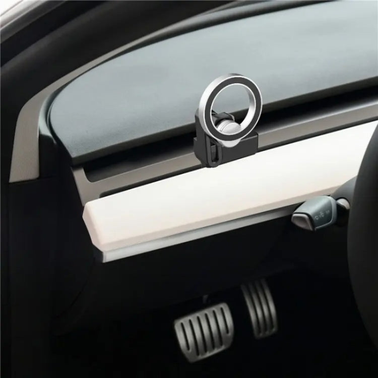 CZ-156 For Tesla Phone Holder Anti-Slip Shockproof Phone Bracket Magnetic Car Mount - Car Holders by PMC TechLife | Online Shopping South Africa | PMC TechLife | Buy Now Pay Later Mobicred