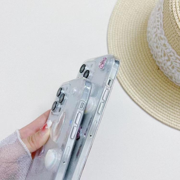 For iPhone 16e Love Epoxy TPU Phone Case(Pink) - iPhone 16e Cases by PMC TechLife | Online Shopping South Africa | PMC TechLife | Buy Now Pay Later Mobicred