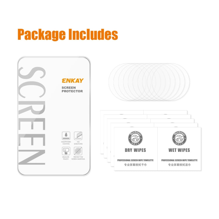 For Samsung Galaxy Watch6 / Watch7 44mm 10pcs ENKAY 0.2mm 9H Tempered Glass Screen Protector Watch Film - free shipping - PMC TechLife - Order now!