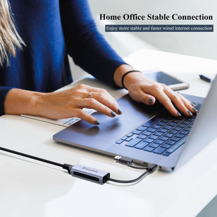 Wavlink NWU330GCA Gigabit Ethernet Adapter Type-C to 2.5 Network Card RJ45 LAN USB3.0 Converter - free shipping - PMC Jewellery - Order now!