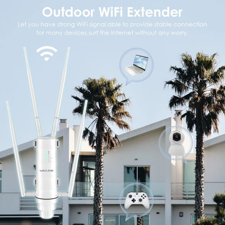 WAVLINK WN572HP3 AC1200 Dual Band Weatherproof Wireless Router Outdoor WiFi Extender, Plug:UK Plug - free shipping - PMC Jewellery - Order now!
