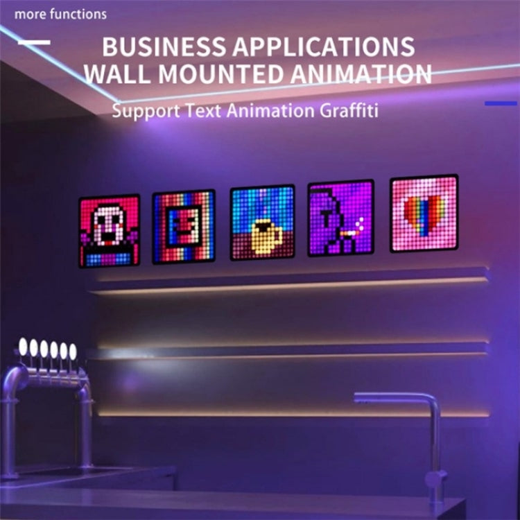 ID32 Advertising Desktop Dynamic Alarm Clock Pixel Screen Display IDM Art Cyberpunk Style Cartoon Screen - free shipping - PMC TechLife - Order now!