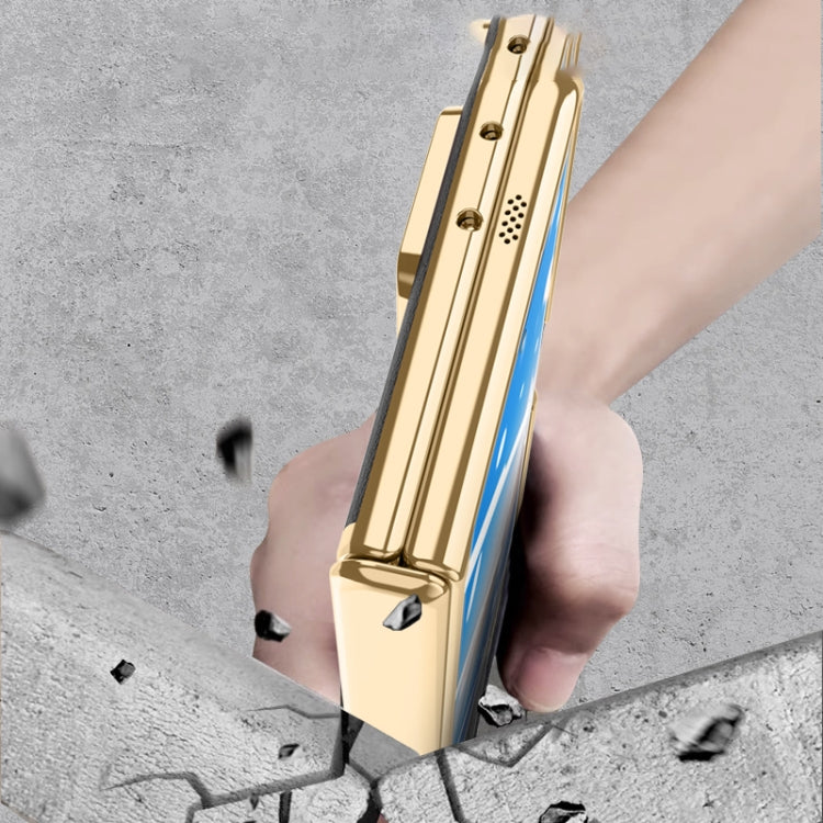 For Honor Magic Vs2 Electroplated Case-film Integral Hinge Shockproof Phone Case(Blue) - Honor Cases by PMC TechLife | Online Shopping South Africa | PMC TechLife | Buy Now Pay Later Mobicred