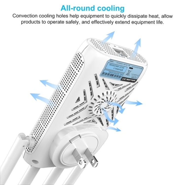 WAVLINK WN579A3 Home WiFi Extender 1200Mbps 2.4GHz / 5GHz Dual Band AP Wireless Router, Plug:US Plug - free shipping - PMC Jewellery - Order now!