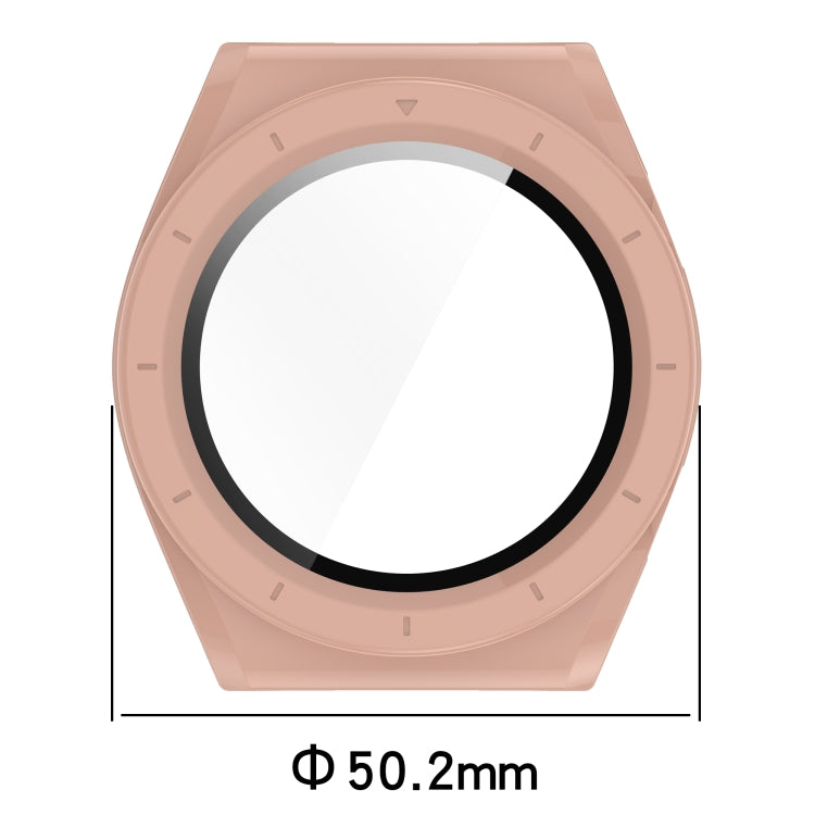 For Xiaomi Watch H1 PC + Tempered Film Integrated Watch Protective Case(Beige) - Watch Cases by PMC TechLife | Online Shopping South Africa | PMC TechLife | Buy Now Pay Later Mobicred