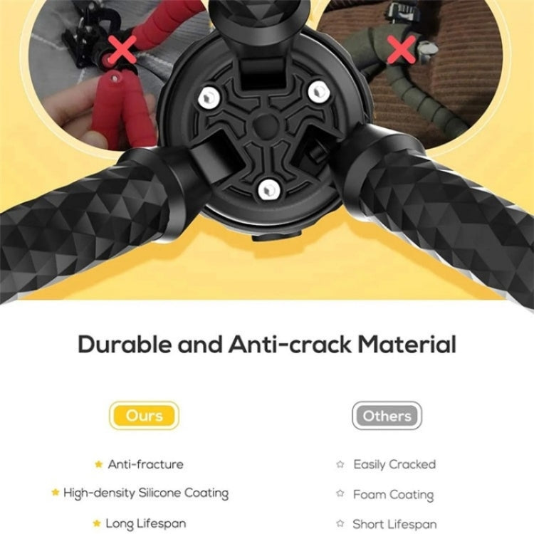 JMARY MT25 Portable Black With Phone Holder Ball Head Selfie Stick Flexible Octopus Tripod - free shipping - PMC TechLife - Order now!