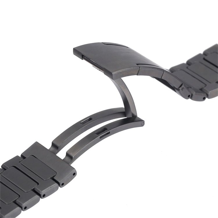 For Huawei Watch3 / Watch3 Pro H-Shaped Folding Buckle Stainless Steel Metal Watch Band(Black) - free shipping - PMc TechLife - Order now!
