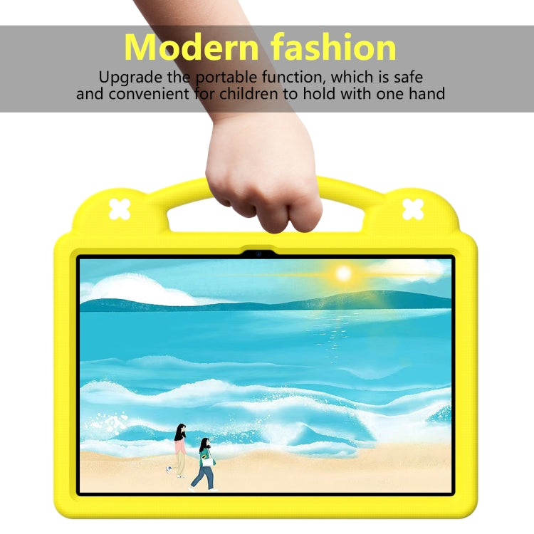 For Lenovo Tab P12 / Xiaoxin Pad Pro 12.7 Handle Kickstand Children EVA Shockproof Tablet Case(Yellow) - free shipping - PMC TechLife - Order now!