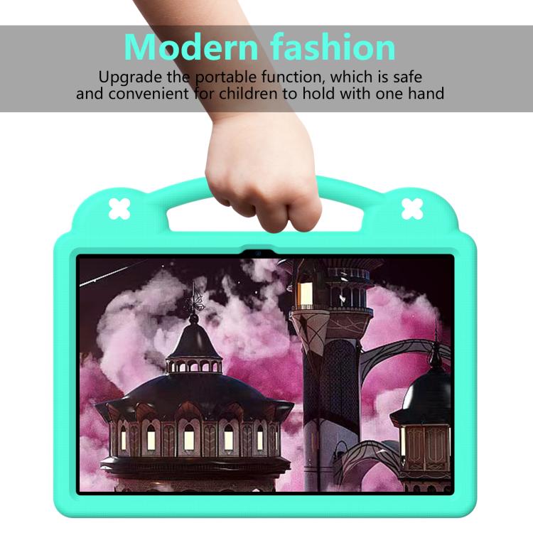 For Lenovo Xiaoxin Pad Pro 12.7 2025 Handle Kickstand Children EVA Shockproof Tablet Case(Mint Green) - Lenovo by PMC TechLife | Online Shopping South Africa | PMC TechLife | Buy Now Pay Later Mobicred