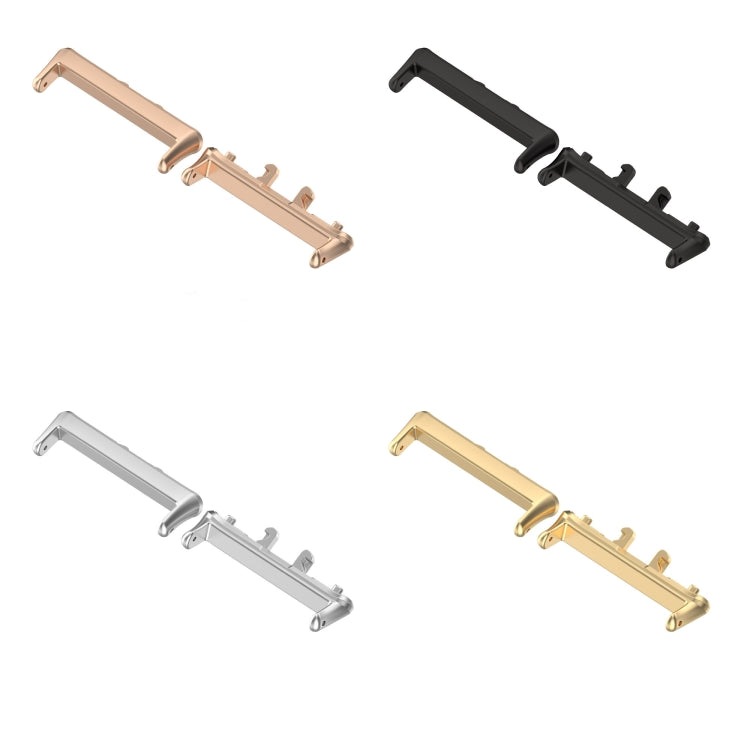 For Samsung Galaxy Fit 3 SM-R390 1 Pair Metal Watch Band Connector(Rose Gold) - Watch Bands by PMc TechLife | Online Shopping South Africa | PMc TechLife | Buy Now Pay Later Mobicred