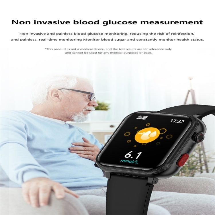G18 1.83 inch Color Screen Smart Watch Leather Strap, Support Noninvasive Blood Sugar / Uric Acid(Brown) - Smart Watches by PMC TechLife | Online Shopping South Africa | PMC TechLife | Buy Now Pay Later Mobicred