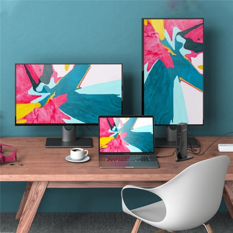 WAVLINK UG69PD5 USB-C HD 60Hz Monitor Adapter Dual 4K Display Docking Station, Plug:EU Plug - free shipping - PMC TechLife - Order now!