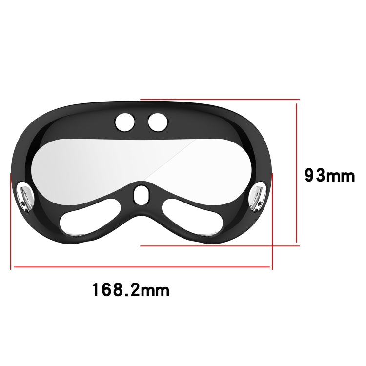 For Apple Vision Pro Electroplated TPU Protective Case VR Glasses Accessories(Black) - VR Accessories by PMC TechLife | Online Shopping South Africa | PMC TechLife | Buy Now Pay Later Mobicred