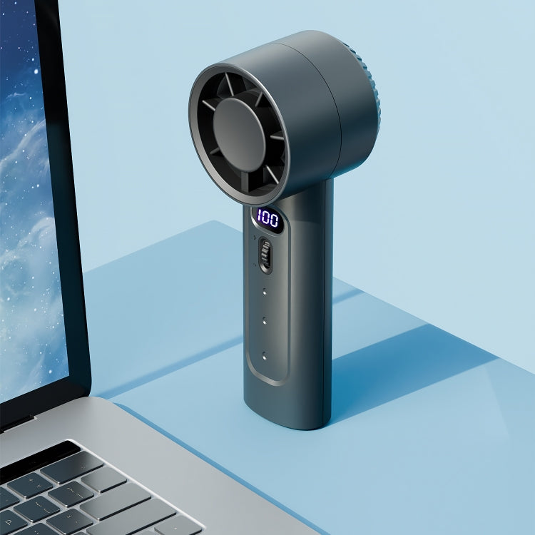 FC1 100 Wind Speed Levels Summer Cooler Desktop Fan Turbine Handheld Fan(Black) - Electric Fans by PMC TechLife | Online Shopping South Africa | PMC TechLife | Buy Now Pay Later Mobicred