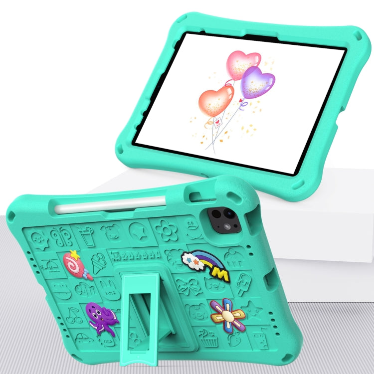 For iPad Pro 11 2024 Hi Baby EVA Full Body Tablet Case with Strap(Mint Green) - iPad Pro 11 2024 Cases by PMC TechLife | Online Shopping South Africa | PMC TechLife | Buy Now Pay Later Mobicred