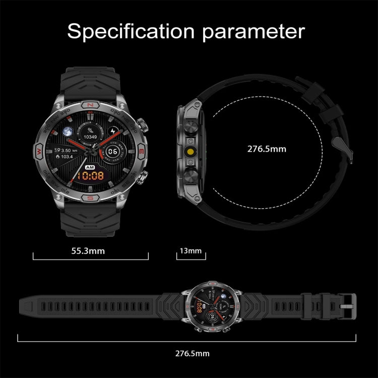 KC86 1.43 inch Color Screen Smart Watch, Support Bluetooth Call / Health Monitoring(Camouflage Orange) - Smart Watches by PMC TechLife | Online Shopping South Africa | PMC TechLife | Buy Now Pay Later Mobicred
