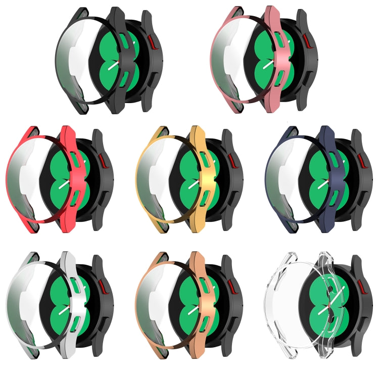 For Samsung Galaxy Watch FE 40mm Full Coverage TPU Electroplated Watch Protective Case(Black) - Watch Cases by PMC TechLife | Online Shopping South Africa | PMC TechLife | Buy Now Pay Later Mobicred