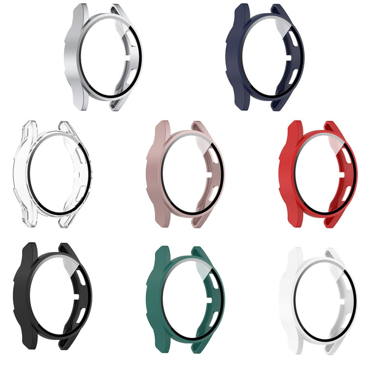 For Samsung Galaxy Watch FE 40mm PC + Tempered Glass Film Integrated Watch Protective Case(Rose Gold) - Watch Cases by PMC TechLife | Online Shopping South Africa | PMC TechLife | Buy Now Pay Later Mobicred