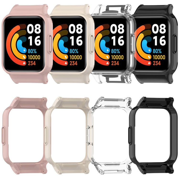 For Redmi Watch 3 Half Pack PC Watch Protective Case(Black) - Watch Cases by PMC TechLife | Online Shopping South Africa | PMC TechLife | Buy Now Pay Later Mobicred