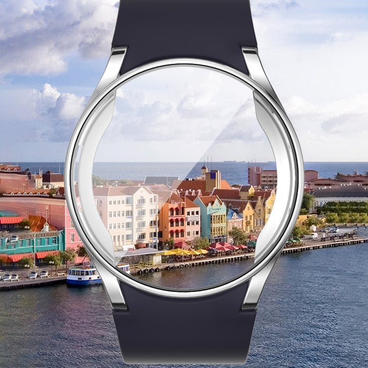 For Samsun Galaxy Watch 7 40mm Full Coverage TPU Electroplated Watch Protective Case(Purple) - Watch Cases by PMC TechLife | Online Shopping South Africa | PMC TechLife | Buy Now Pay Later Mobicred