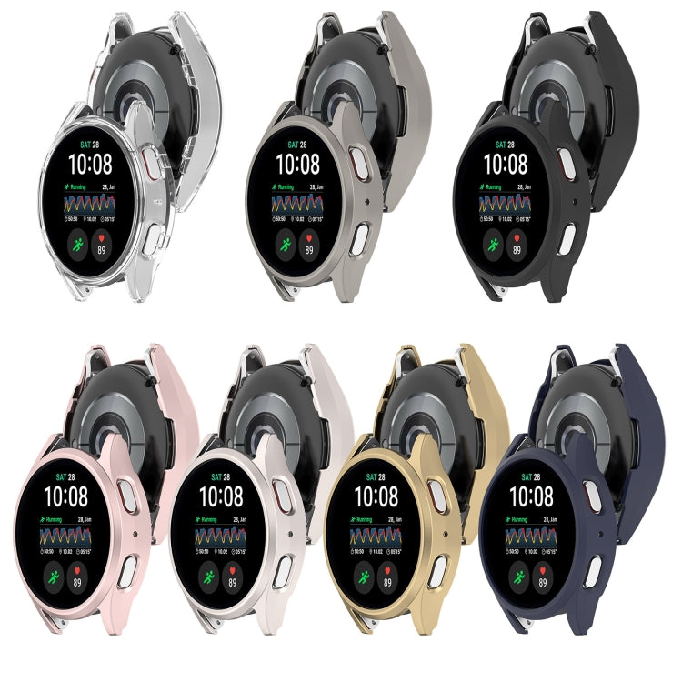For Sansung Galaxy Watch 7 44mm Half Pack Hollow PC Watch Protective Case(Transparent White) - Watch Cases by PMC TechLife | Online Shopping South Africa | PMC TechLife | Buy Now Pay Later Mobicred