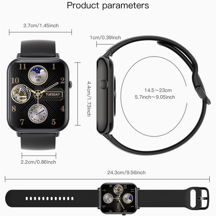 Q19 Max 2.1 inch HD Screen Waterproof Sports Business Smart Watch(Grey) - Smart Watches by PMC TechLife | Online Shopping South Africa | PMC TechLife | Buy Now Pay Later Mobicred