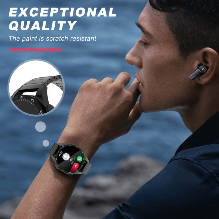 For Samsung Galaxy Watch3 45mm 22mm One Bead Paint Butterfly Buckle Alloy Watch Band(Silver) - free shipping - PMC TechLife - Order now!