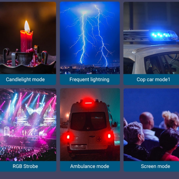 M1SE 12 Effects RGB Photography Lamp 0.96-inch TFT Screen Pocket Fill Light - Selfie Light by PMC TechLife | Online Shopping South Africa | PMC TechLife | Buy Now Pay Later Mobicred