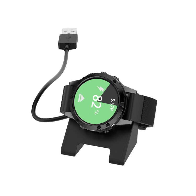 For Garmin Fenix 8 AMOLED USB Interface Vertical Watch Charger, Length: 1m(Black) - Charger by PMC TechLife | Online Shopping South Africa | PMC TechLife | Buy Now Pay Later Mobicred