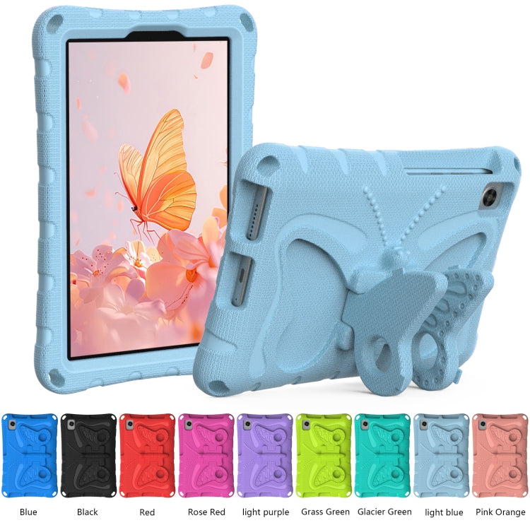 For Lenovo Tan M8 Gen4 8.0 2023 Butterfly Bracket EVA Shockproof Tablet Case(Light Blue) - Lenovo by PMC TechLife | Online Shopping South Africa | PMC TechLife | Buy Now Pay Later Mobicred