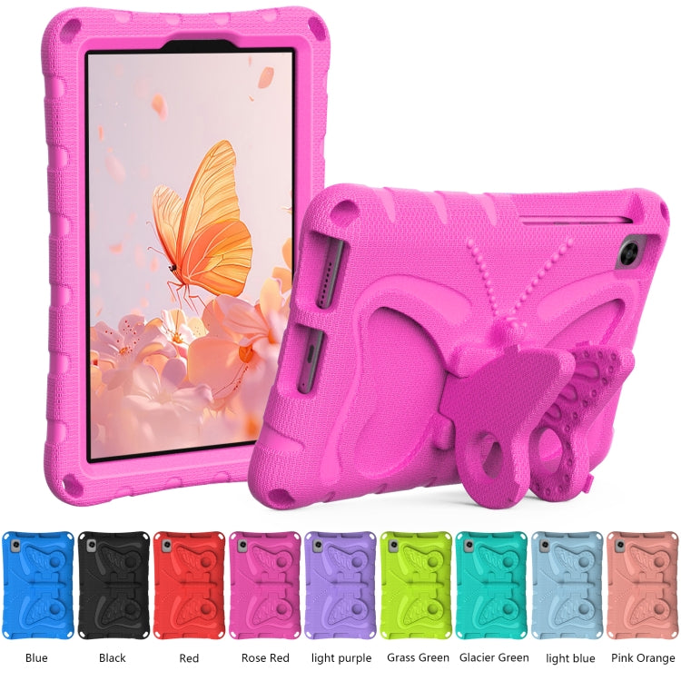 For Lenovo Tan M8 Gen4 8.0 2023 Butterfly Bracket EVA Shockproof Tablet Case(RoseRed) - free shipping - PMC TechLife - Order now!