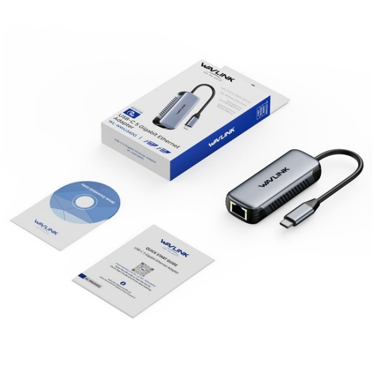 WAVLINK NWU340G 5Gbps Wired Network Converter USB-C to RJ45 Gigabit Ethernet Adapter - free shipping - PMC TechLife - Order now!