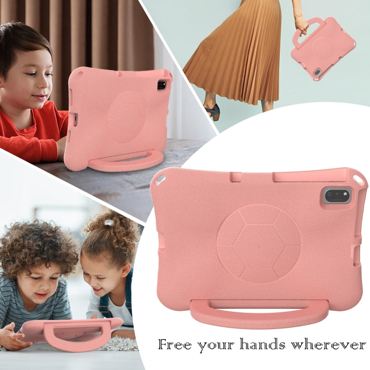 For Honor Pad V7 10.4 2024 Handle Football Shaped EVA Shockproof Tablet Case(Light Pink) - Honor by PMC TechLife | Online Shopping South Africa | PMC TechLife | Buy Now Pay Later Mobicred