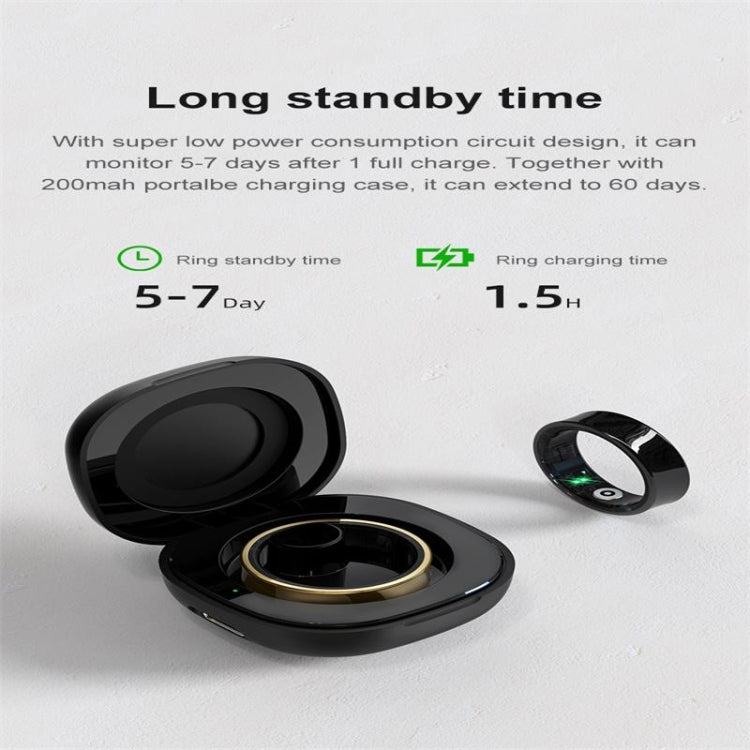 R09 SIZE 13 Smart Ring, Support Heart Rate / Blood Oxygen / Sleep Monitoring / Multiple Sports Modes(Silver) - Smart Rings / Smart Telephones by PMC TechLife | Online Shopping South Africa | PMC TechLife | Buy Now Pay Later Mobicred