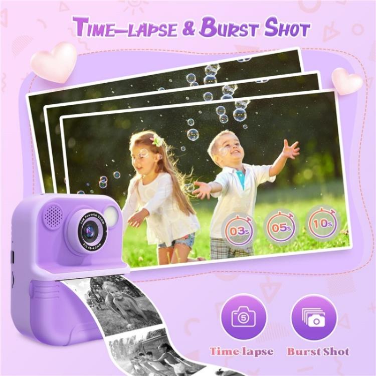 E8 2.4 Inch Screen Photo Printing Video Recorder Multifunctional Kids Dual Lens Camera(Pink) - Children Cameras by PMC TechLife | Online Shopping South Africa | PMC TechLife | Buy Now Pay Later Mobicred