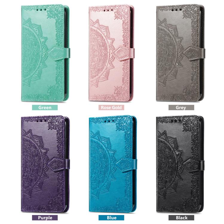 For iPhone 16e Mandala Flower Embossed Leather Phone Case(Rose Gold) - free shipping - PMC TechLife - Order now!