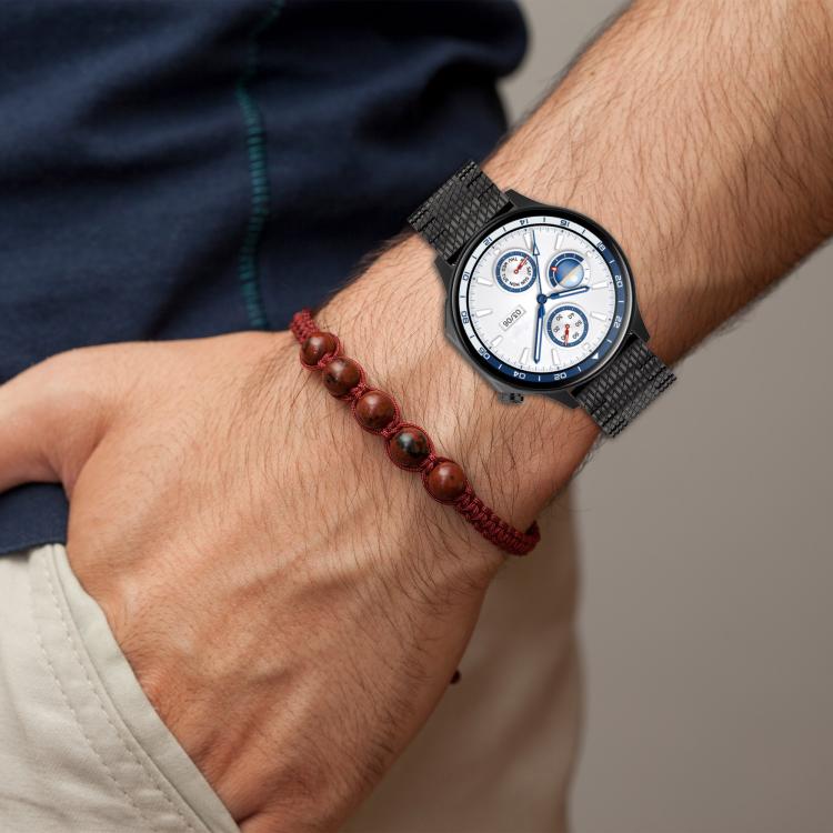 For OnePlus Watch 3 Twill Texture Stainless Steel Metal Watch Band(Rose Gold) - free shipping - PMC TechLife - Order now!