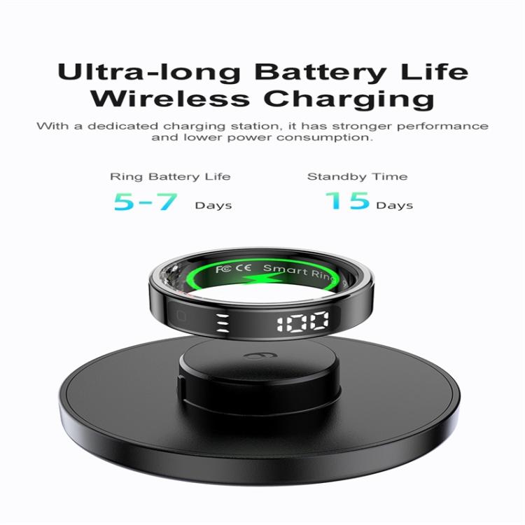 R11 SIZE 12 Smart Ring, Support Heart Rate / Blood Oxygen / Sleep / Multiple Sports Modes(Silver) - free shipping - PMC TechLife - Order now!