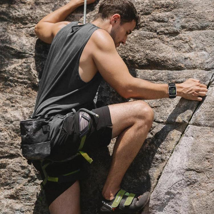 For Apple Watch 46mm / 49mm / 45mm / 44mm Kalebol Hook and Tri-Loop Nylon Watch Band(Orange) - free shipping - PMc TechLife - Order now!