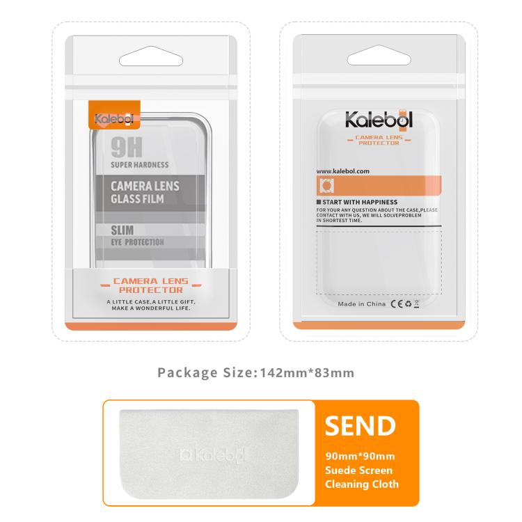 For iPhone 17 Pro Kalebol No Flicker Ultra-Thin Individual Camera Lens Tempered Glass Film(Silver) - iPhone 17 Pro Tempered Glass by Kalebol | Online Shopping South Africa | PMC TechLife | Buy Now Pay Later Mobicred