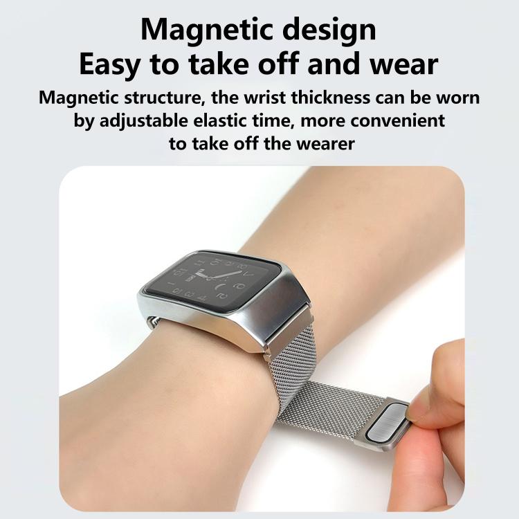 For Xiaomi Mi Band 7 Pro Stainless Steel Frame Integrated Milanese Magnetic Metal Watch Band(Gold) - free shipping - PMC TechLife - Order now!